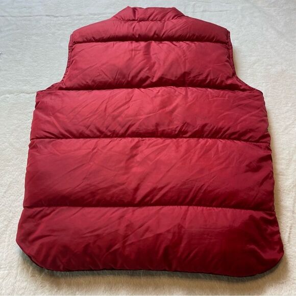 L.L. Bean Reversible Down Filled Puffer Vest Red/Black Size Small - Picture 6 of 15